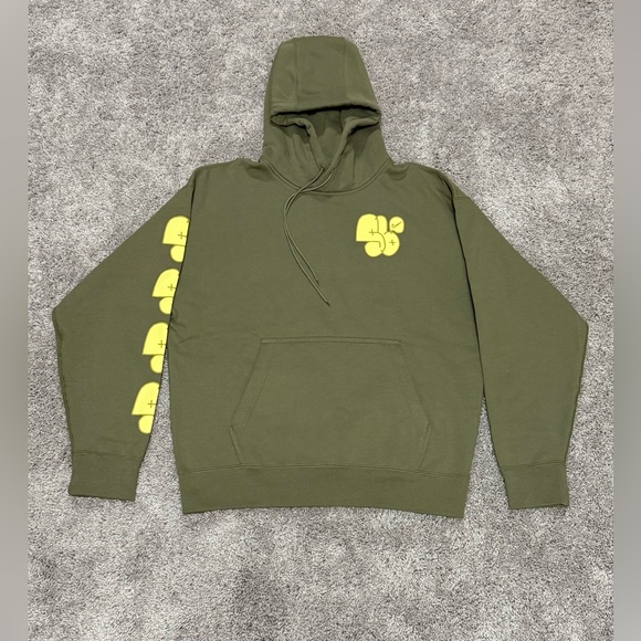 NIKE‎ SB PULLOVER FLEECE HOODIE OLIVE GREEN MENS SIZE MEDIUM